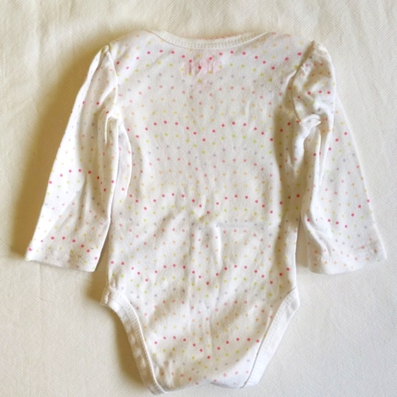 circo 2-pack long sleeve bodysuit diaper shirt bundle 0-3 months baby girl - Picture 12 of 12